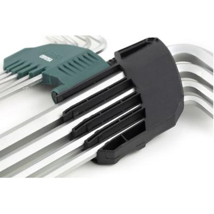 Imagem de Jogo de chave allen abaulada longa 1,5 a 10 mm com 9 peças - ST09105ASJ