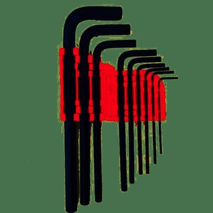 Imagem de Jogo de chave allen longa mtx c/9pcs 1,5 a10mm crv preto