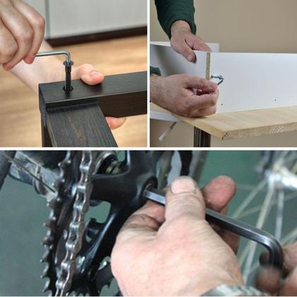 Imagem de Jogo De Chave Allen Na Argola Aço Com 8 Peças 5NR - 1.5-6mm