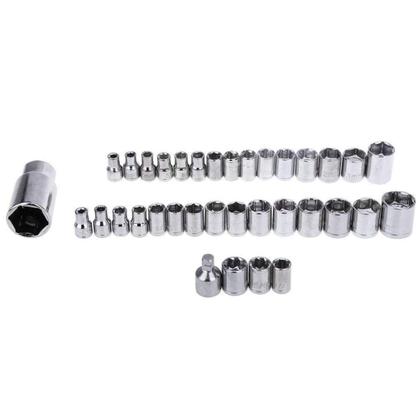 Imagem de Jogo De Chave Catraca Canhão Cachimbo Com 39 Peças Soquetes NF