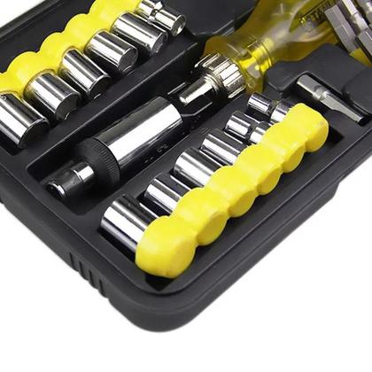 Imagem de Jogo De Chave Catraca Multi Bits/Soquetes com 47 pecas - 68-736 - Stanley