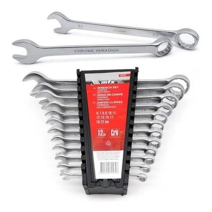 Imagem de Jogo De Chave Combinada 12 Pçs Estrela E Boca Aço 6 A 22mm - MTX