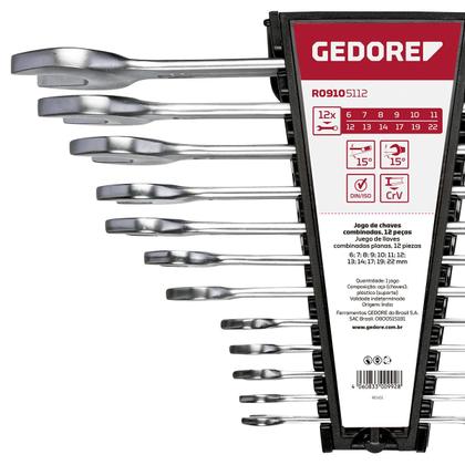 Imagem de Jogo de Chave Combinada 6 a 22mm 12 Peças Gedore Red 3365197