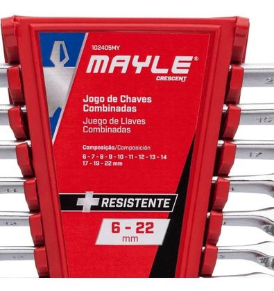Imagem de Jogo de Chave Combinada 6 A 22mm 12pçs 102405B Mayle