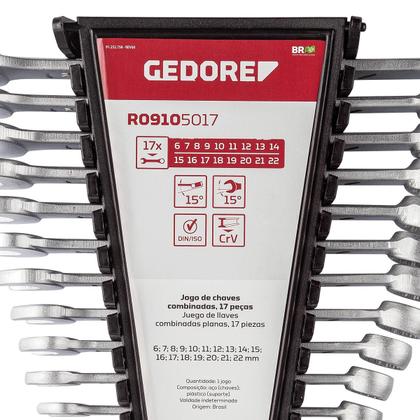 Imagem de Jogo de Chave Combinada 6 a 22mm 17 Peças Gedore Red 3365199