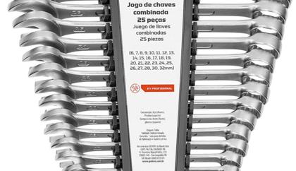 Imagem de Jogo de Chave Combinada 6 a 32mm 25 pçs Robust S09105025