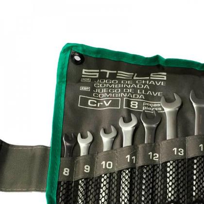 Imagem de Jogo de chave combinada 8 a 17 mm aço cromo vanádio 8 peças