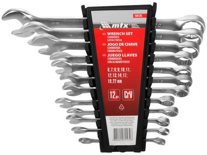 Imagem de Jogo de Chave Combinada Aço CRV 6-22mm 12 Peças 154129 MTX