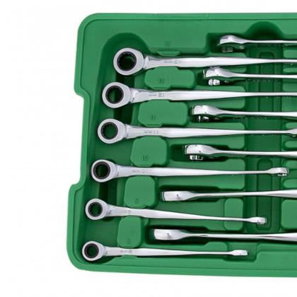 Imagem de Jogo De Chave Combinada Catraca Invertida 8 A 19 Mm 12 Pçs