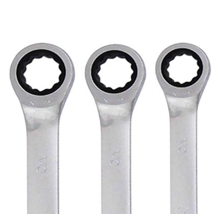 Imagem de Jogo de Chave Combinada com Catraca 7 Peças 819mm 3226070 CORNETA