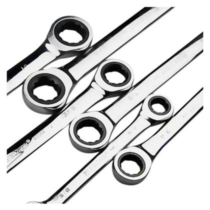 Imagem de Jogo de Chave Combinada com Catraca 8 a 24mm 16 Peças - Sata