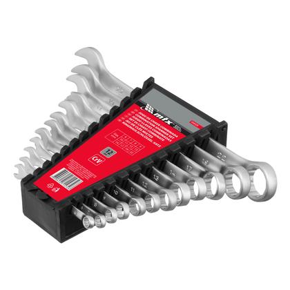 Imagem de Jogo de chave combinada, cromo vanadio, cromo fosco, 6-22mm, 12pcs // mtx