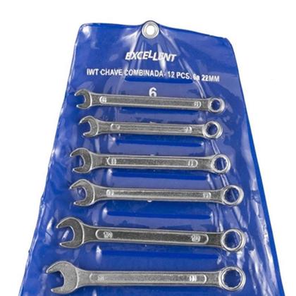Imagem de Jogo De Chave Combinada De 6 À 22 Mm Com 12 Peças 1wt Eda
