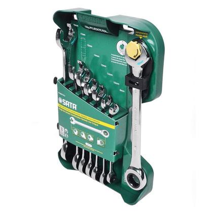 Imagem de Jogo de Chave Combinada Speedy Catraca 8 a 19mm SATA ST08007ASJ