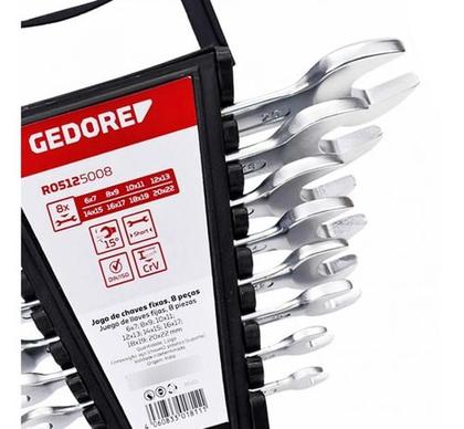 Imagem de Jogo De Chave Fixa 6 À 22 Mm 8 Peças R05125008 Gedore Red