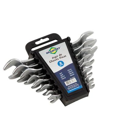 Imagem de Jogo de Chave Fixa com 8 Peças de 6 a 22mm 6039 BRASFORT