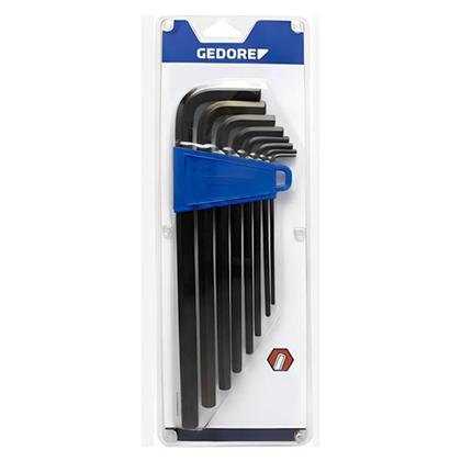 Imagem de Jogo de Chave Hexagonal 1/16 a 9/16 Pol Longa 14 Pçs GEDORE