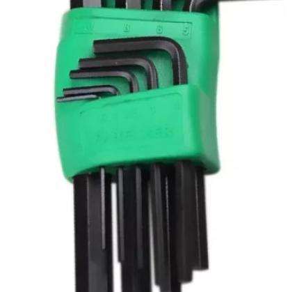 Imagem de Jogo de Chave Hexagonal (9 PEÇAS) 1,5 x 10mm REF: 220407SBR - BELZER