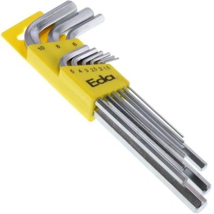 Imagem de Jogo de Chave Hexagonal Allen 1,5 à 10 MM com 9 Peças 9GC EDA