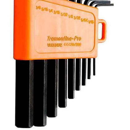 Imagem de Jogo de Chave Hexagonal Com 9 Peças 1,5 a 10MM Curta TRAMONTINA