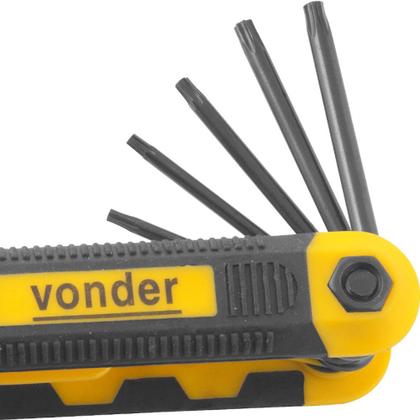 Imagem de Jogo de chave hexalobular em armação T9 a T40 com 8 peças - 35.73.209.040