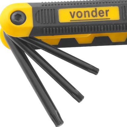 Imagem de Jogo de chave hexalobular em armação T9 a T40 com 8 peças - 35.73.209.040