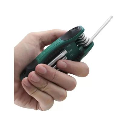 Imagem de Jogo De Chave Torx Tipo Canivete Sata 8 Peças - St09123sj