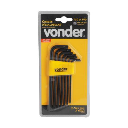 Imagem de Jogo de Chave Vonder Hexalobular 7 Pecas T10 T40 VTX5