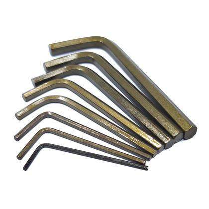 Imagem de Jogo de Chaves Allen Hexagonais Curtas Tipo L 8 Peças 1/16" à 1/4" em Bolsa Plástica - Gedore 012155