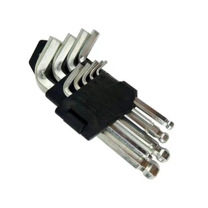 Imagem de Jogo De Chaves Allen Hexagonal Curta 1,5 A 10mm Ponta Abaulada CR-V Profissional 9 Peças