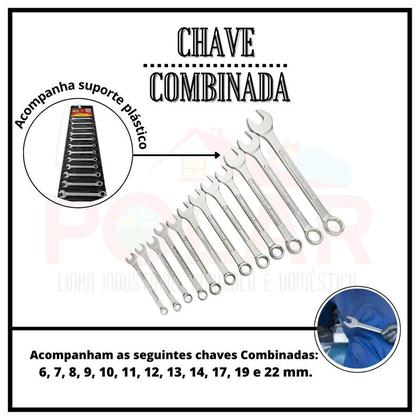 Imagem de Jogo de chaves combinada 12 peças  tramontina