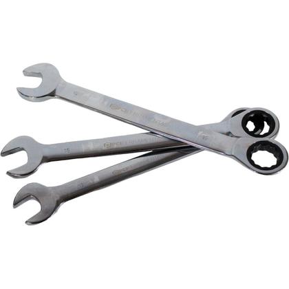 Imagem de Jogo de Chaves Combinada C/ Catraca 10 Pcs Cromo Vanadio Wrch-10 Pci