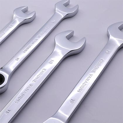 Imagem de Jogo De Chaves Combinada C/ Catraca 7 Peças 8 a 19mm Deend