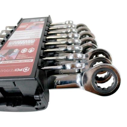 Imagem de Jogo de Chaves Combinada com Catraca Cromo Vanádio 16 peças WRCH-16 PCI Ferramentas