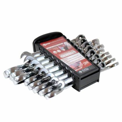 Imagem de Jogo de Chaves Combinada com Catraca Cromo Vanádio 16 peças WRCH-16 PCI Ferramentas