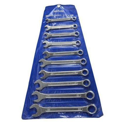 Imagem de Jogo De Chaves Combinada Eda 1WT 12 Peças Aço Carbono Cromado