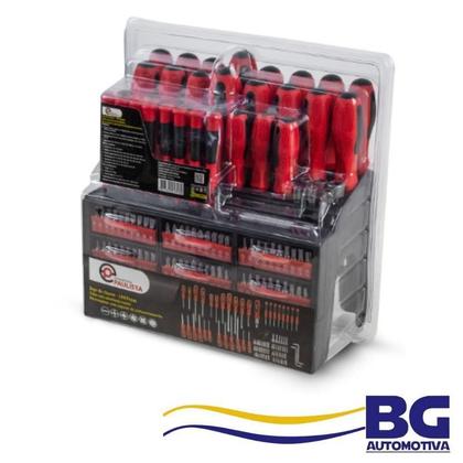 Imagem de Jogo De Chaves Combinadas 100 Peças Em Aço Crv