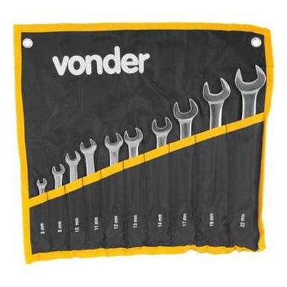 Imagem de Jogo De Chaves Combinadas 6 A 22 Mm Aço Cromo Vanádio Vonder