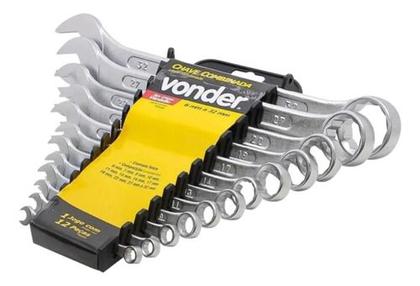 Imagem de Jogo de Chaves Combinadas 6mm a 32mm 12 Peças Vonder