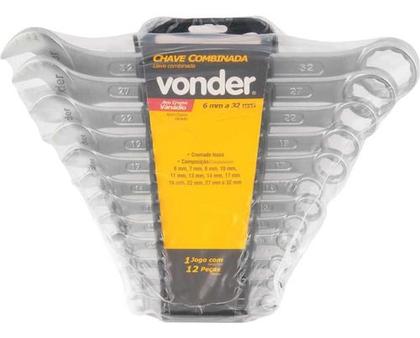 Imagem de Jogo de Chaves Combinadas 6mm a 32mm 12 Peças Vonder