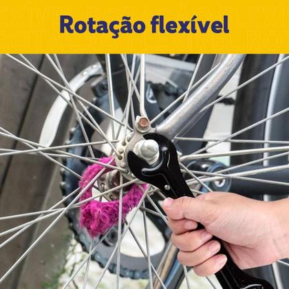 Imagem de Jogo de Chaves Combinadas com 12 Peças  Aço Cromo Vanádio, Alta Resistência e Precisão