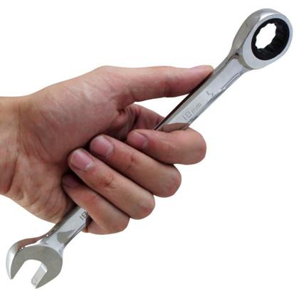 Imagem de Jogo de Chaves Combinadas com Catraca 12 Peças em Cromo Vaná