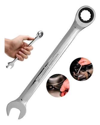 Imagem de Jogo De Chaves Combinadas Com Catraca Boca 12 Peças 8 A 19Mm