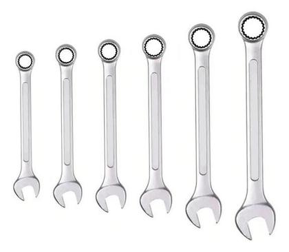 Imagem de Jogo De Chaves Combinadas Com Catraca Boca 12 Peças 8 A 19Mm