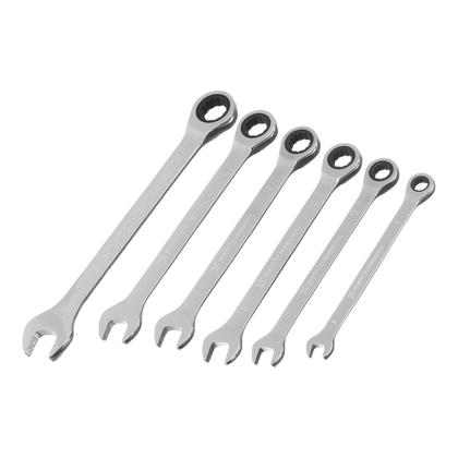 Imagem de Jogo de chaves combinadas, com catraca, cromada, cromo vanadio, 6 pcs// mtx