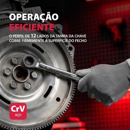 Imagem de Jogo de chaves combinadas, com catraca, cromada, cromo vanadio, 6 pcs// mtx