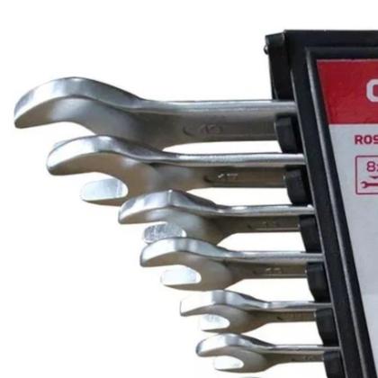 Imagem de Jogo de Chaves Combinadas CR-V 8 a 19 mm com 8 Peças Gedore