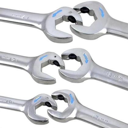 Imagem de Jogo de Chaves Combinadas Speedy com Catraca - 8 Peças SATA