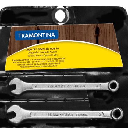 Imagem de Jogo de Chaves Combinadas Tramontina Basic com Corpo em Aço Especial Cromado 12 Peças 41128212