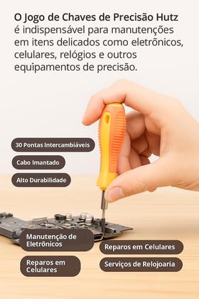 Imagem de Jogo de Chaves de Precisão 30 Peças com Ponta Magnética e Estojo
